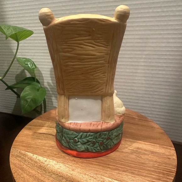 Night Before Christmas Vintage Silent Night Hand Painted Revolving Music Box - Picture 7 of 14